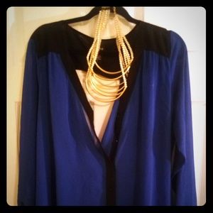 Torrid Cut Out Back Sheer Top